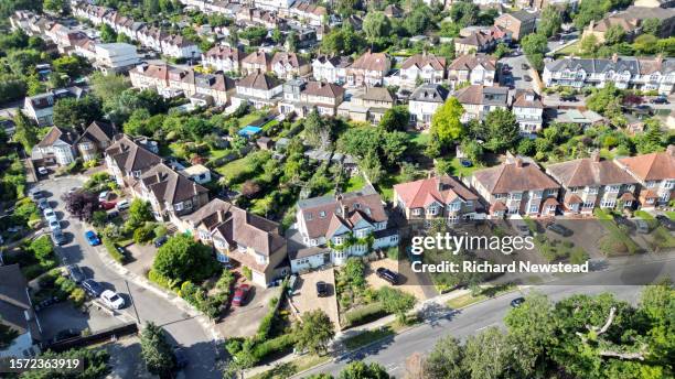 semi-detached housing - home insurance stock pictures, royalty-free photos & images