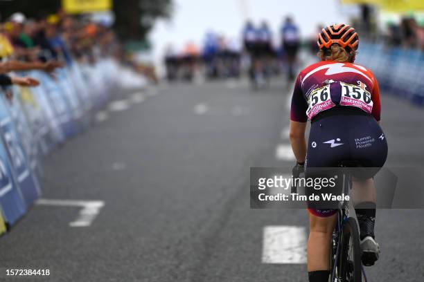 Marjolein Van 'T Geloof of The Netherlands and Team Human Powered Health crosses the finish line during the 2nd Tour de France Femmes 2023, Stage 4 a...