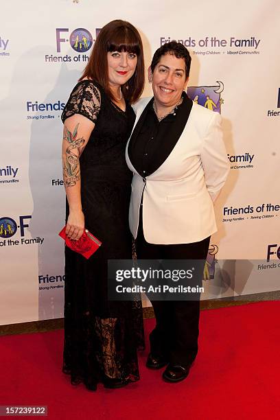 Sarah Berger and Julie Berger attend "Families Matter Benefit And Celebration" in support of the programs of Friends Of The Family at The Beverly...