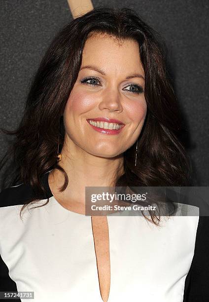 Bellamy Young arrives at the The Hollywood Foreign Press Association And InStyle Miss Golden Globe 2013 Party on November 29, 2012 in Los Angeles,...