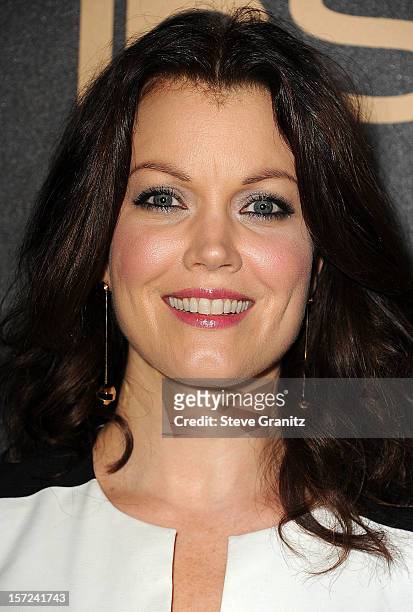 Bellamy Young arrives at the The Hollywood Foreign Press Association And InStyle Miss Golden Globe 2013 Party on November 29, 2012 in Los Angeles,...