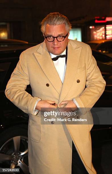 Prince Laurent of Belgium arrives at Palais de Beaux Arts to attend Musique Royale des Guides Concert on November 30, 2012 in Brussel, Belgium.