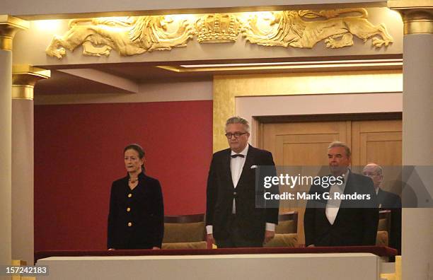 Prince Laurent of Belgium attends Musique Royale des Guides Concert at Palais des Beaux Arts on November 30, 2012 in Brussel, Belgium.