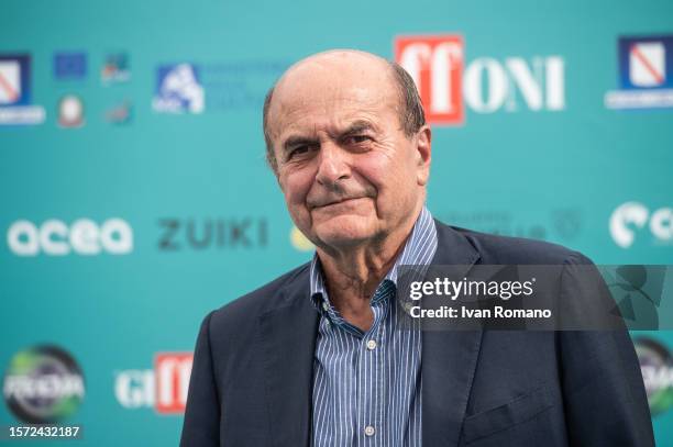 Pier Luigi Bersani attends the photocall at the 53th Giffoni Film Festival 2023 on July 26, 2023 in Giffoni Valle Piana, Italy.