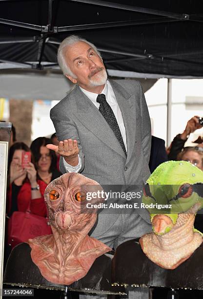 Make-up artist Rick Baker attends a ceremony honoring him with the 2,485th star on the Hollywood Walk of Fame on November 30, 2012 in Hollywood,...
