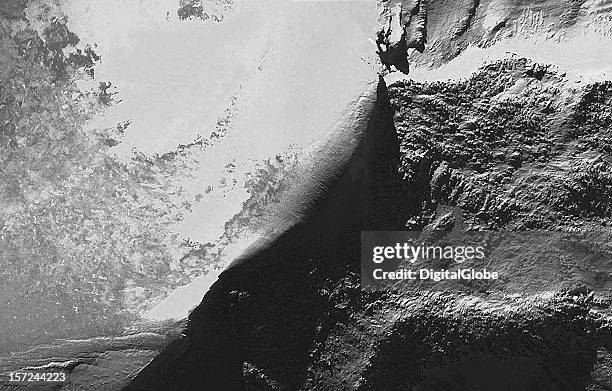 This is a satellite image of Mount Ararat, Turkey collected on February 1, 2003.