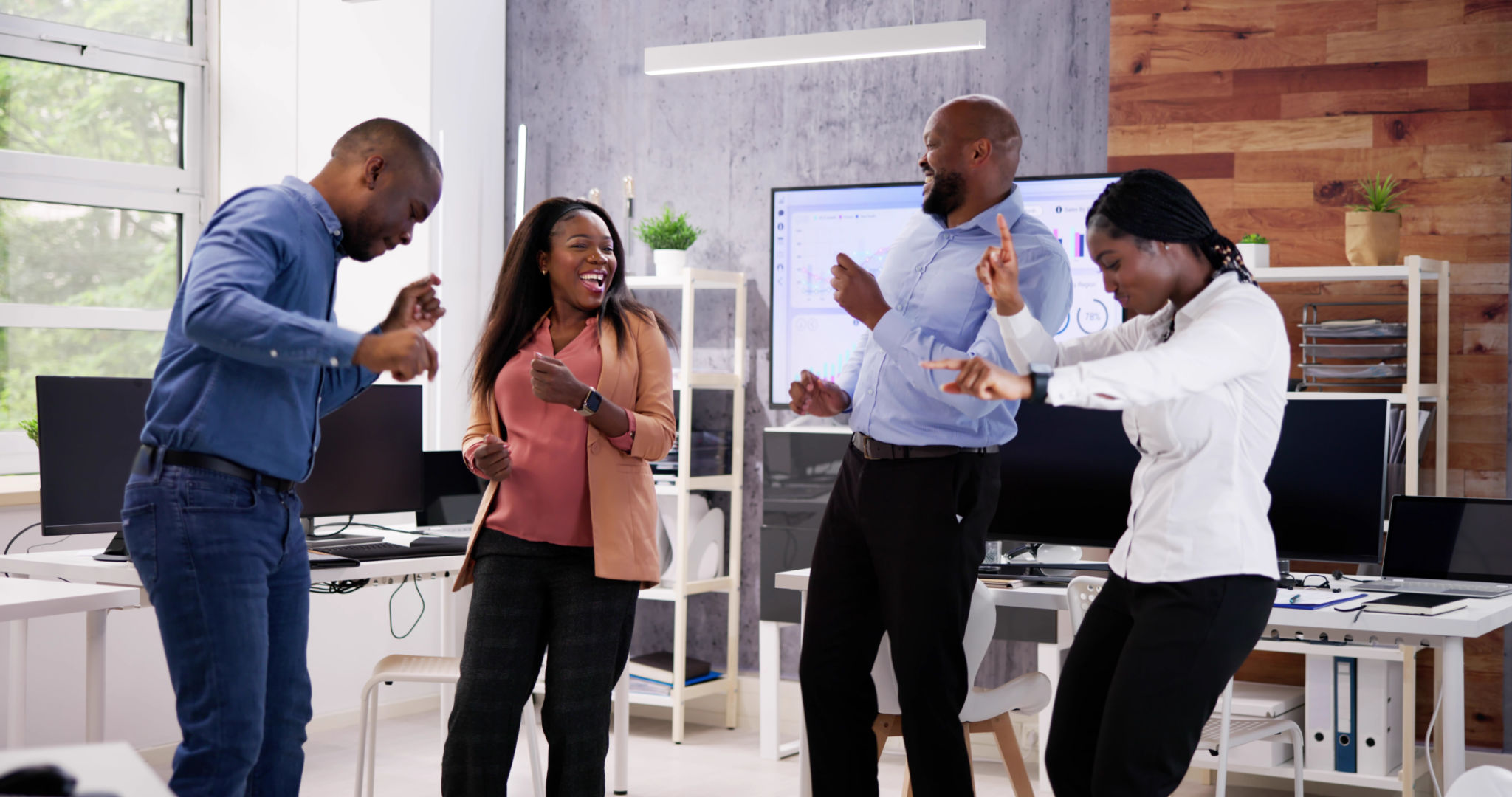 Fun Corporate Workplace. Job Success Fun Corporate Workplace. Job Success