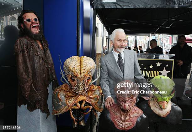 Oscar winning make-up artist Rick Baker received a Star on the Hollywood Walk of Fame as well as entrance into Guinness World Records for his...