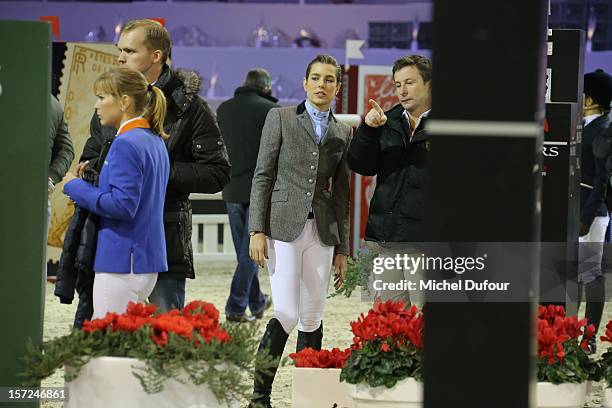 Charlotte Casiraghi and Thierry Rozier attend the Gucci Paris Masters 2012 at Paris Nord Villepinte on November 30, 2012 in Paris, France.