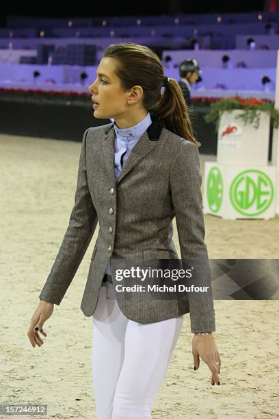 Charlotte Casiraghi attends the Gucci Paris Masters 2012 at Paris Nord Villepinte on November 30, 2012 in Paris, France.