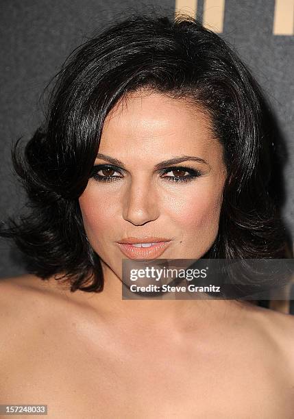 Lana Parrilla arrives at the The Hollywood Foreign Press Association And InStyle Miss Golden Globe 2013 Party on November 29, 2012 in Los Angeles,...