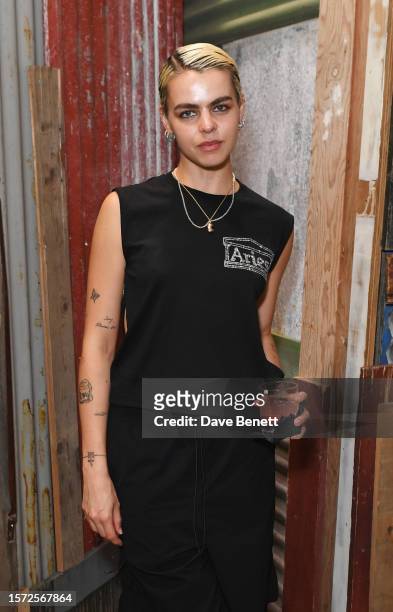 Bee Beardsworth attends the launch of the Nike x Martine Rose collaboration at Dover Street Market on July 26, 2023 in London, England.