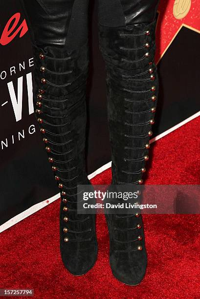 Jockey Chantal Sutherland attends the opening night of Walgreens' new flagship store in Los Angeles on November 30, 2012 in Hollywood, California.