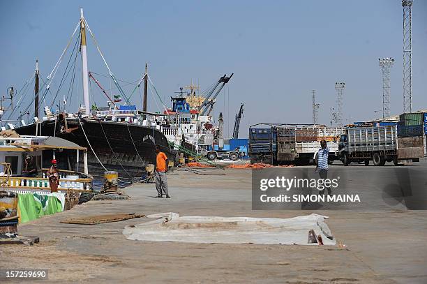 View of the port of Berbera in Hargeisa on October 29, 2012. AFP PHOTO / SIMON MAINA