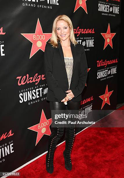 Jockey / TV Personality Chantal Sutherland attends the opening night of Walgreens' new flagship store in Los Angeles on November 30, 2012 in...