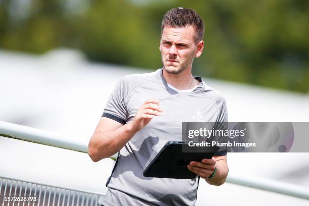 Nicolas Renson goalkeeper coach of OH Leuven Women during the OH Leuven Women pre-season match between OH Leuven Women and Birmingham City Women at...