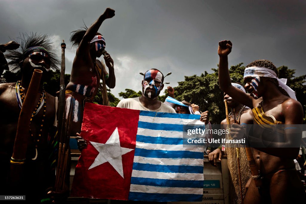 Demonstration Held In Support Of West Papua Independence