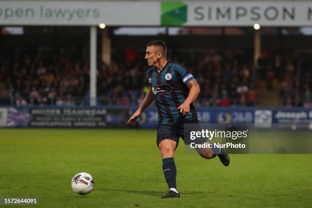 David FERGUSON of Hartlepool United in action during the Pre-season Friendly match between Hartlepool United and Sunderland at Victoria Park,...