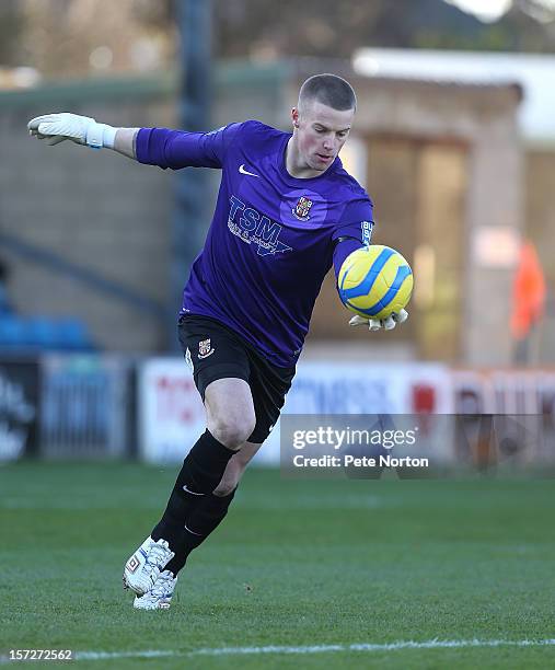 Paul Farman of Lincoln City in action during the FA Cup with Budweiser Second Round match at Sincil Bank Stadium on December 1, 2012 in Lincoln,...