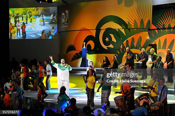Inside view during the Draw for the FIFA Confederations Cup at Anhembi Convention Center on December 01, 2012 in São Paulo, Brazil.