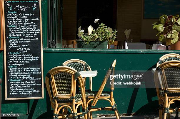 restaurante parisino - bistro paris fotografías e imágenes de stock