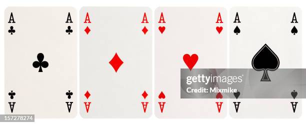 four of a kind - aces - diamonds playing card stock pictures, royalty-free photos & images