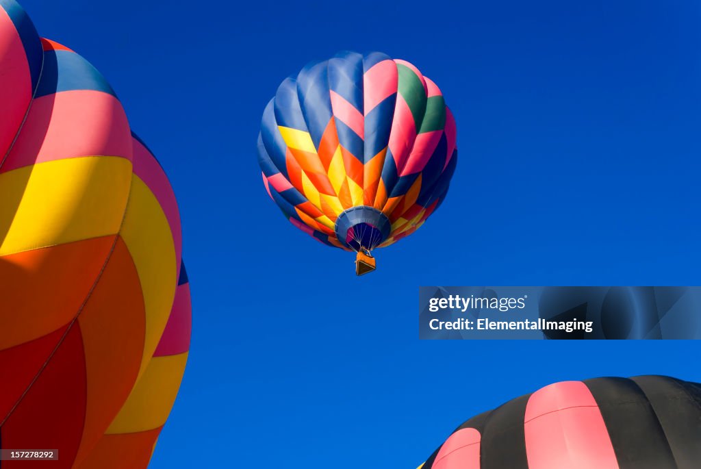 Launching Balloon Framed by other Balloons