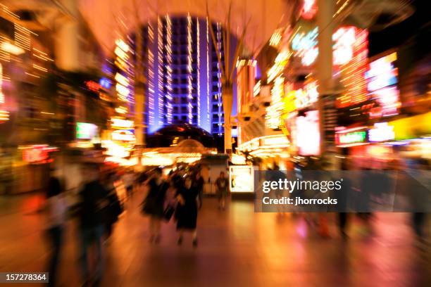 neon rush - las vegas city people bildbanksfoton och bilder