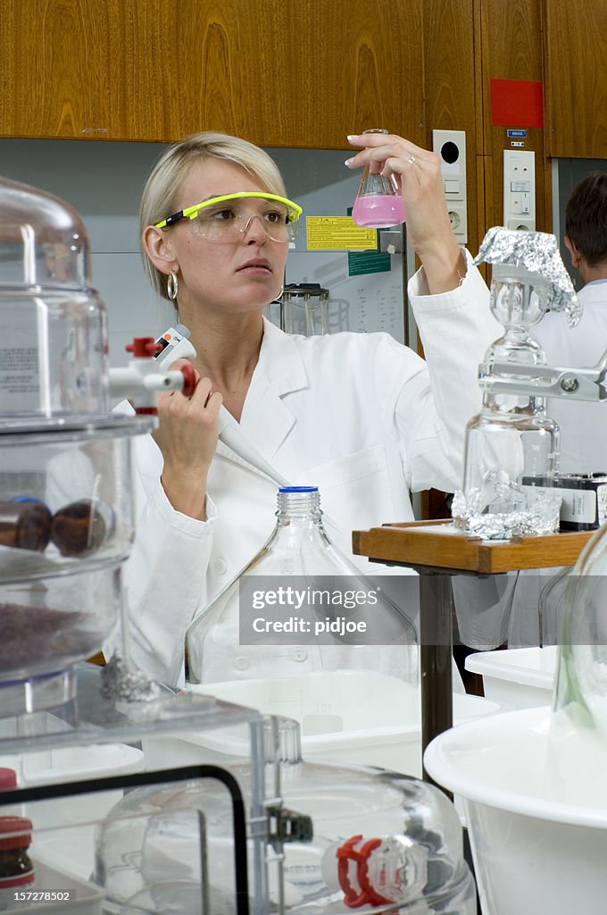 Scientist at work in lab