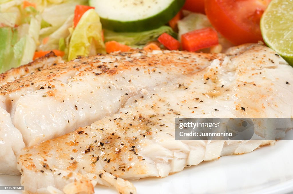 Fillet of Fish and Salad