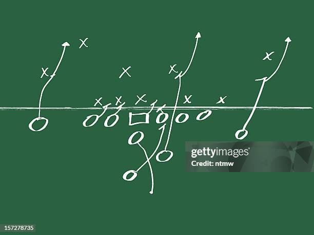 football play 1 - football playbook stock pictures, royalty-free photos & images