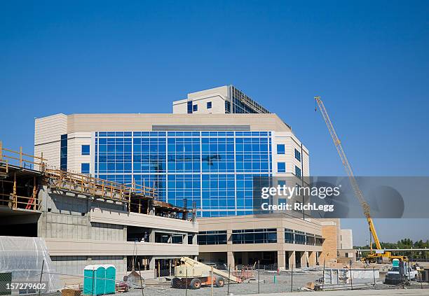 construction site - hospital building stock pictures, royalty-free photos & images