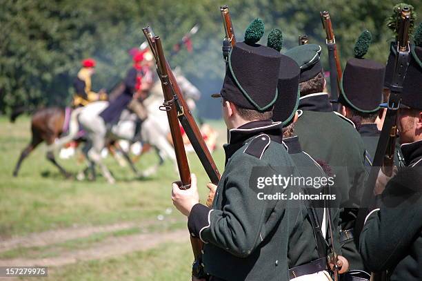 hold your ground. - historical reenactment stock pictures, royalty-free photos & images