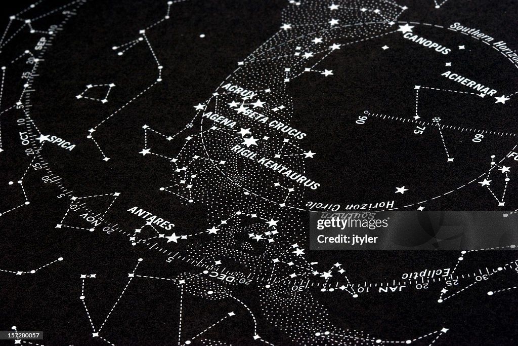Star Map of the Southern Hemisphere