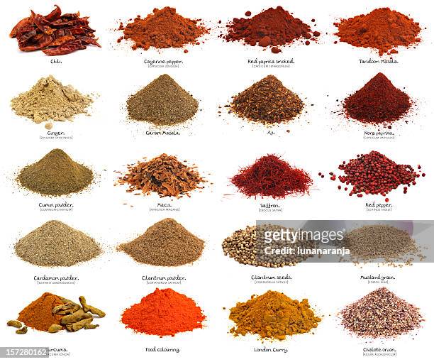 twenty spices. xxxl. first part. - spice stock pictures, royalty-free photos & images
