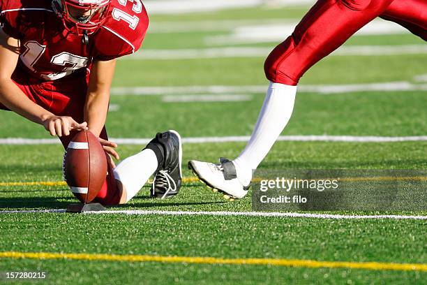 kick off - american football goal posts stock pictures, royalty-free photos & images