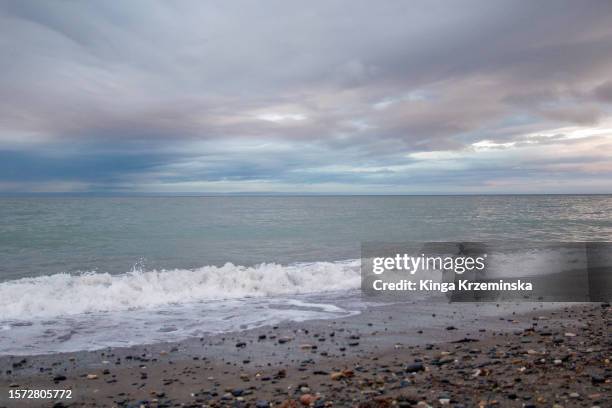 killiney beach,  dublin,  ireland - moment of silence stock pictures, royalty-free photos & images