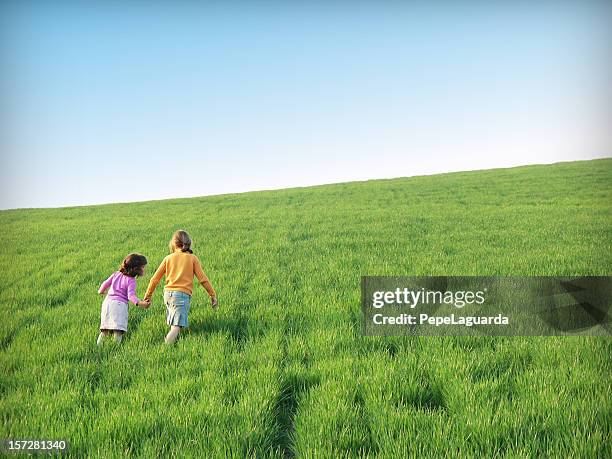 Walk In Field 5,878 Family On Grassy Field Stock Photos, High-Res Pictures, and ...