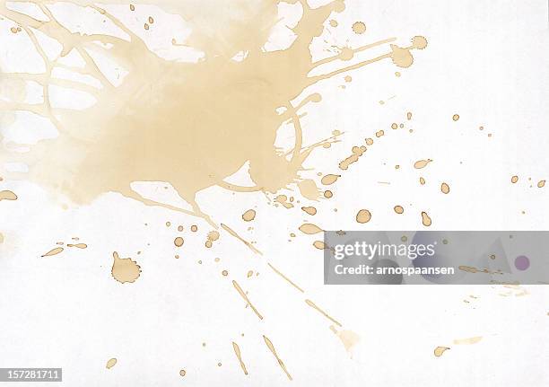 coffee smudge grunge 02 - coffee stain texture stock pictures, royalty-free photos & images