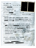 Police Record with Blank Mugshots