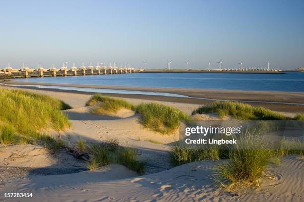 oosterscheldedam - delta stockfoto's en -beelden