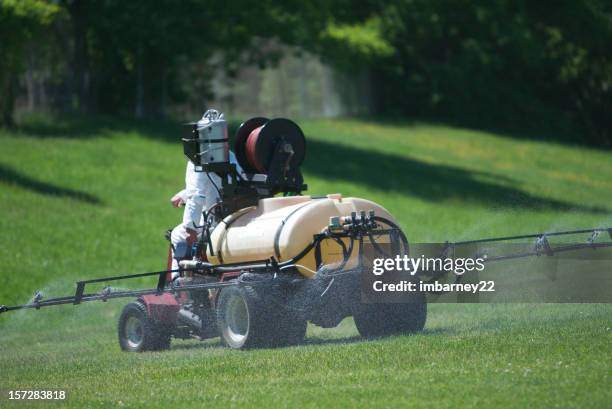 spray rig - spraying weeds stock pictures, royalty-free photos & images