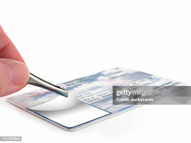 identity theft - forgery stockfoto's en -beelden