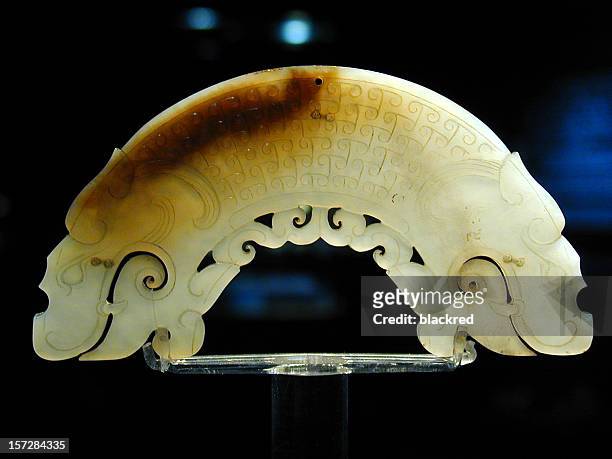 ancient jade - chinese museum stock pictures, royalty-free photos & images