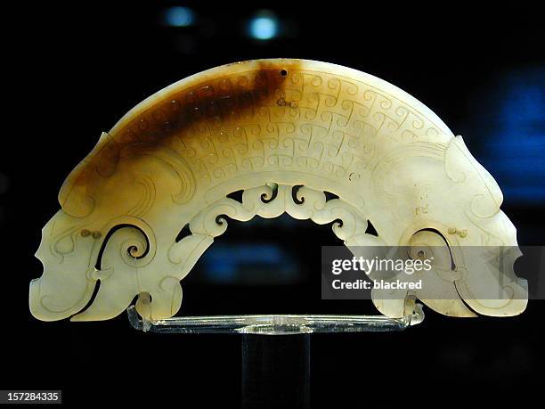 ancient jade - chinese museum stock pictures, royalty-free photos & images