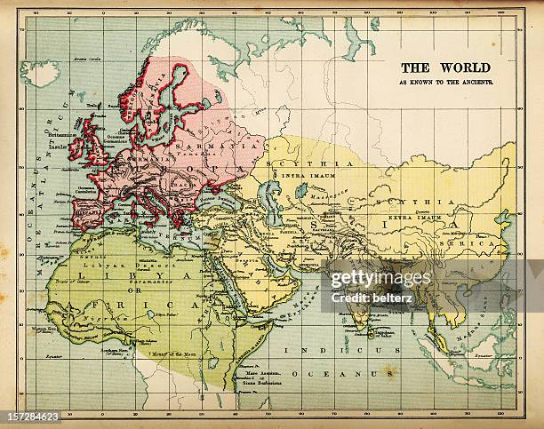 antiguos mapa - eurasia fotografías e imágenes de stock