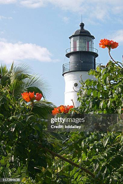 key west lighthouse - key west stock pictures, royalty-free photos & images