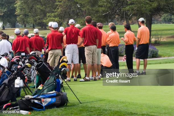 golf - teams meet - golf championship stock pictures, royalty-free photos & images