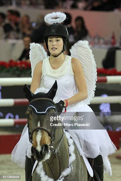 Jessica Springsteen attends the 'Gucci Paris Masters 2012' at Paris Nord Villepinte on December 1, 2012 in Paris, France.