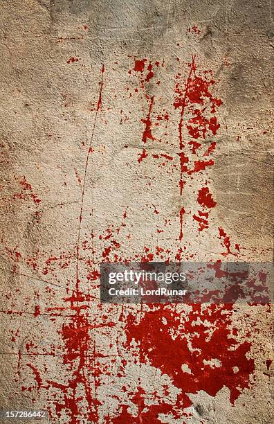 bloody wall i - bloody death stockfoto's en -beelden